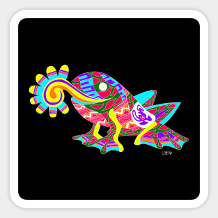 crazy love frog ecopop mexican rana art Sticker